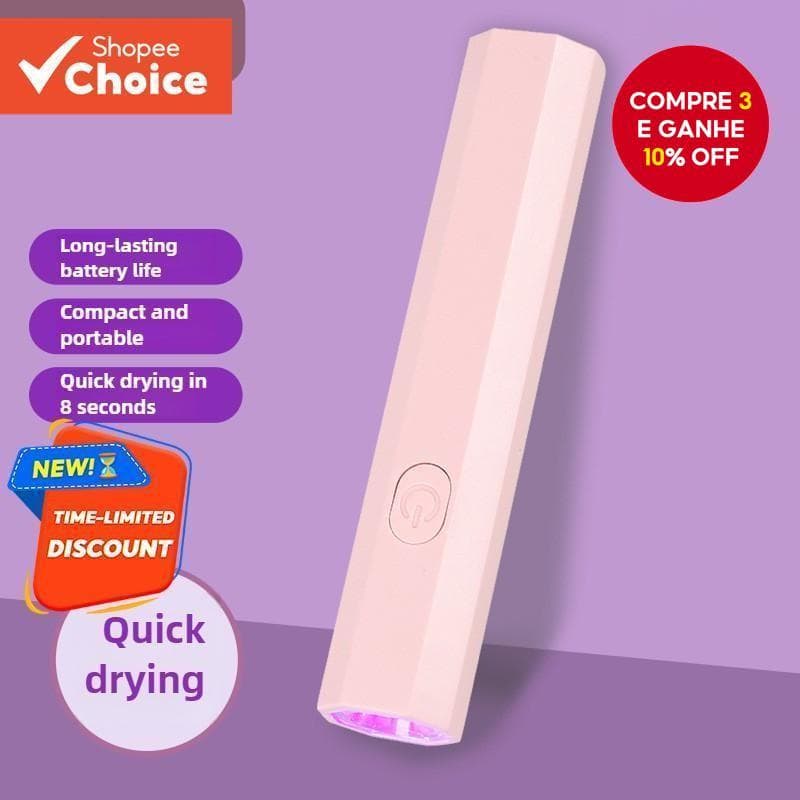 Lâmpada Portátil Para Arte Em Unhas , Mini Carregamento USB , Secagem De Falsas , Secador De Dedo Único