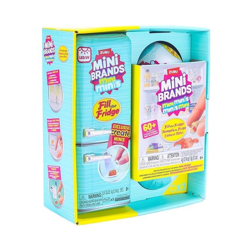 Geladeira Zuru Mini Minis + 2 Cápsulas | Brinquedo Infantil Colecionável