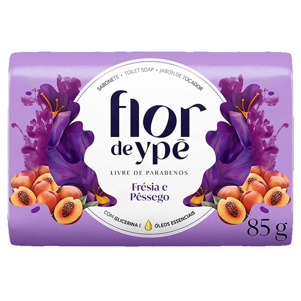 Sabonete Flor Ypê Frésia e Péssego 85g