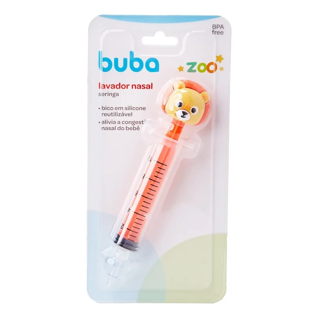 Lavador Nasal Seringa em Silicone Dino Zoo – Buba