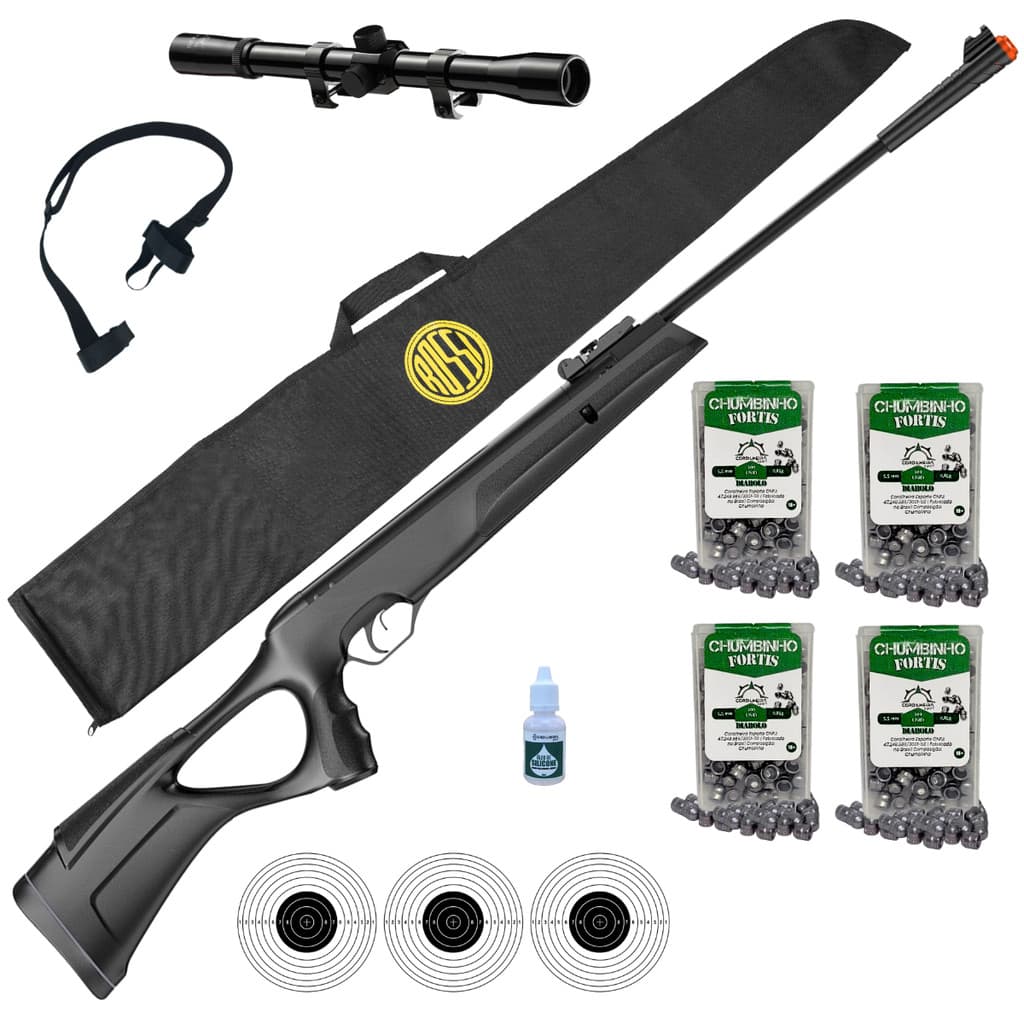 Carabina de Pressão FXR ARTEMIS Nitro GR800S Blade 5,5mm + Escolha seu kit