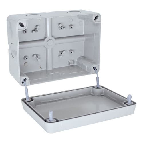 KiIT 4 Caixas De Proteção Organizadora P/ Cftv Stilus Média  16x11  Cor Branca