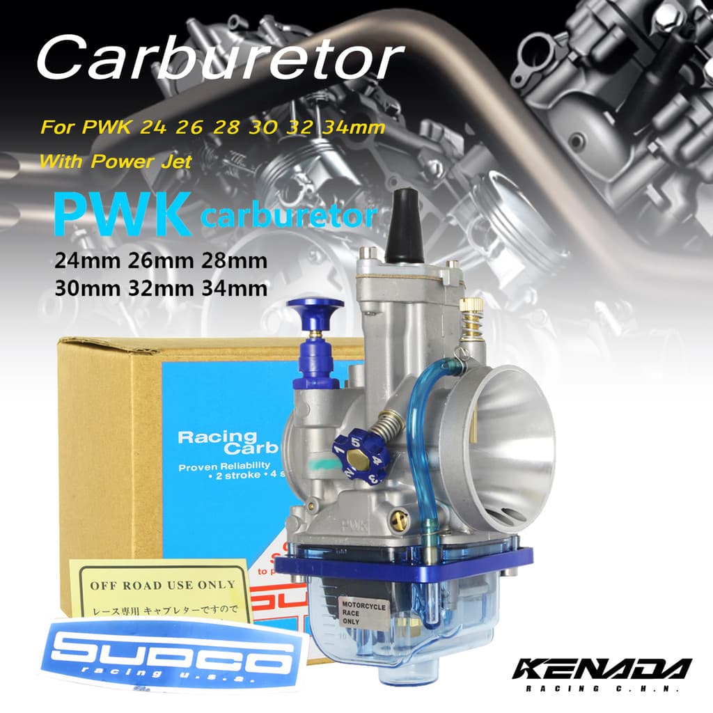 Carburador Koso PWK 24/26/28/32/34mm Powerjet Compatível com XT225 TTR230 CG125 CG150 Koso Brasil Para Motos 2t 4t Koso