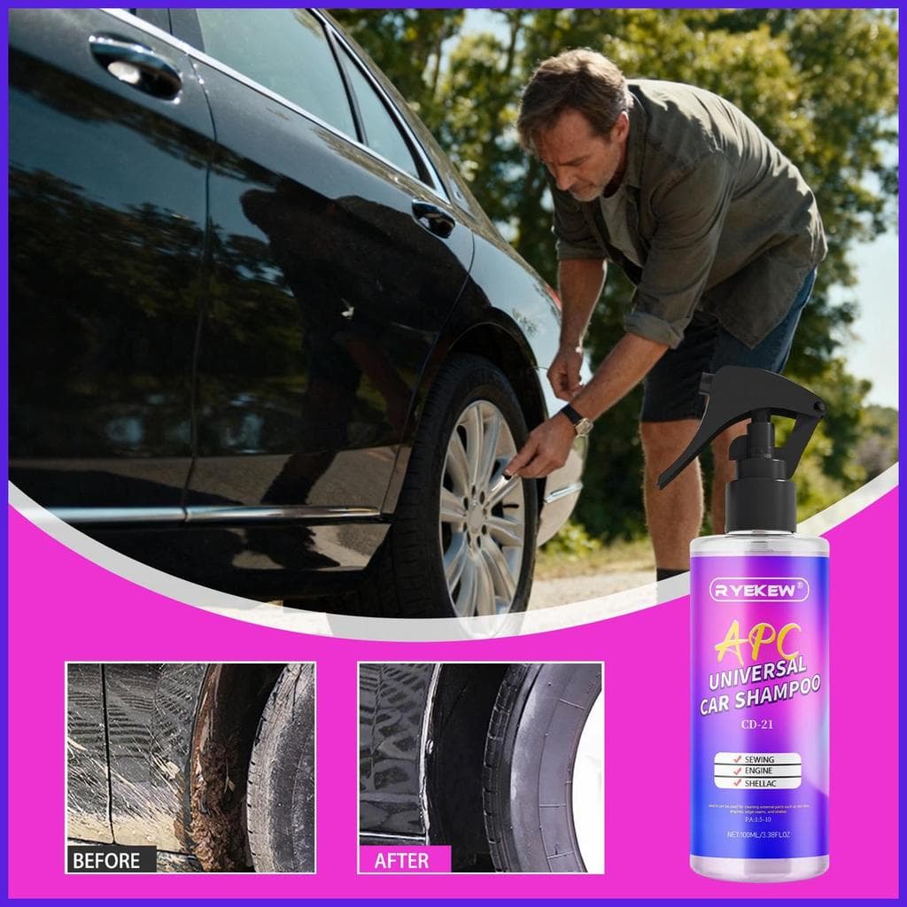 Lavagem De Carro Espuma Limpeza Brilho Revestimento Restaurador 100ml Spray De Exterior Do Para Roda Motor Porta Janela 