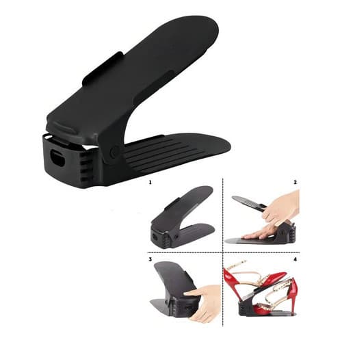 Kit 20 Organizador De Sapato Tenis Sapateira Com Regulagem Altura