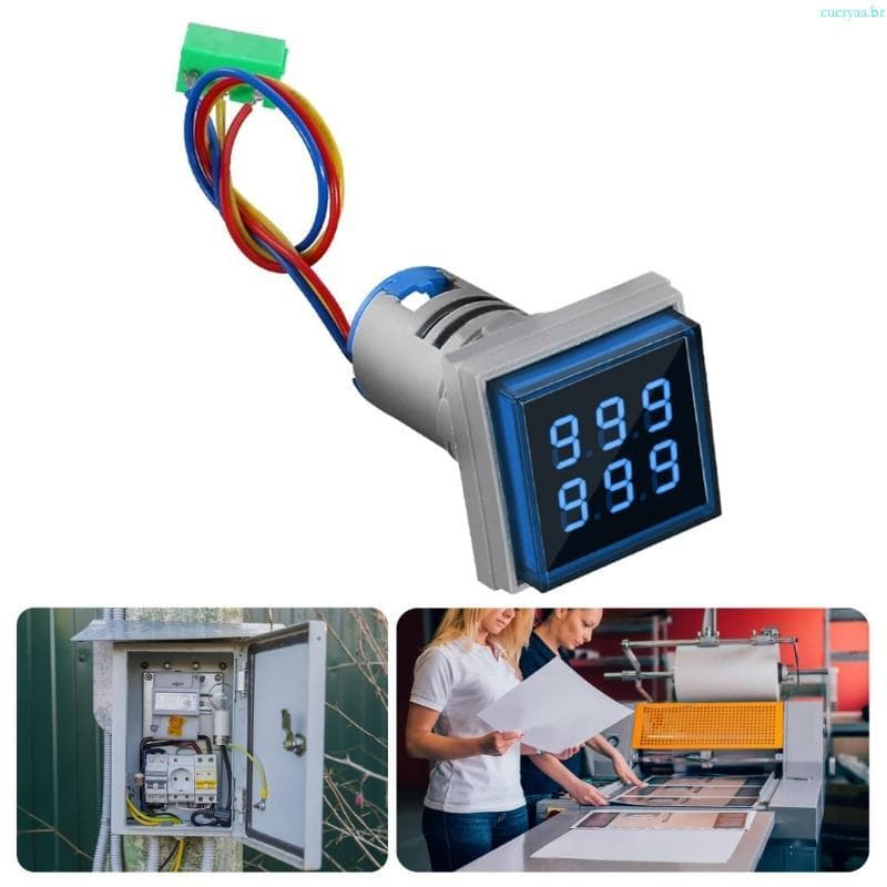 Cucrya Medidor Contador Montagem Furo 22 Mm 0-999999 Contagem AC220V Ventilação