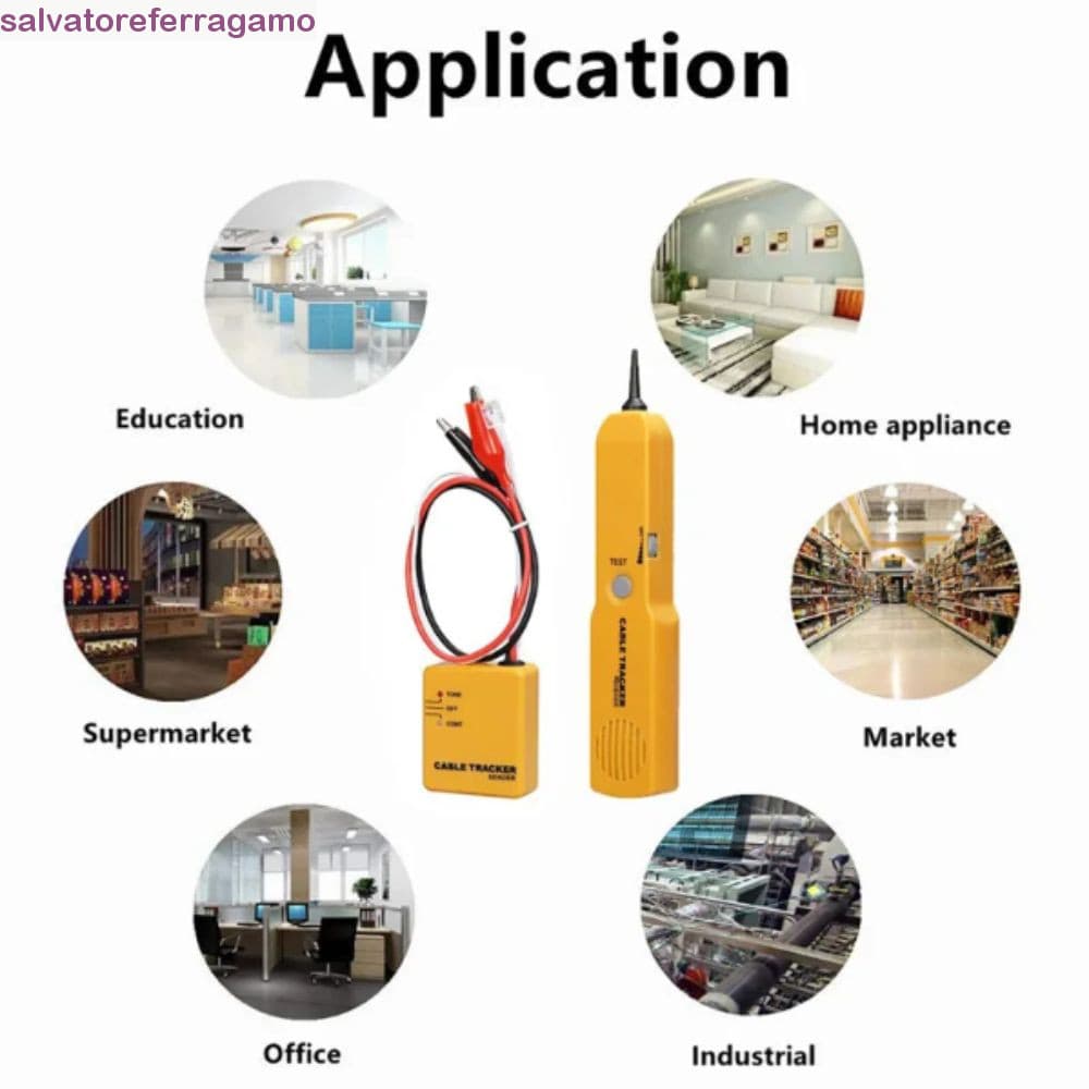 Localizador Aberto SALVATOREFERRAGAMO , Curto De Clipes De Jacaré De Design Universal , Rastreador De Fio Para Localizaç