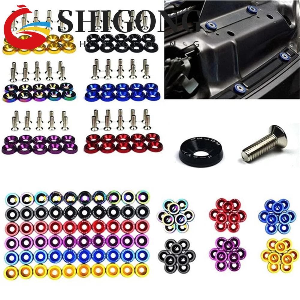 Fender SHIGONG Parafusos Modificados Para Carro , Placa Sextavada , Estilo De-Choque Motor M6 , De Licença