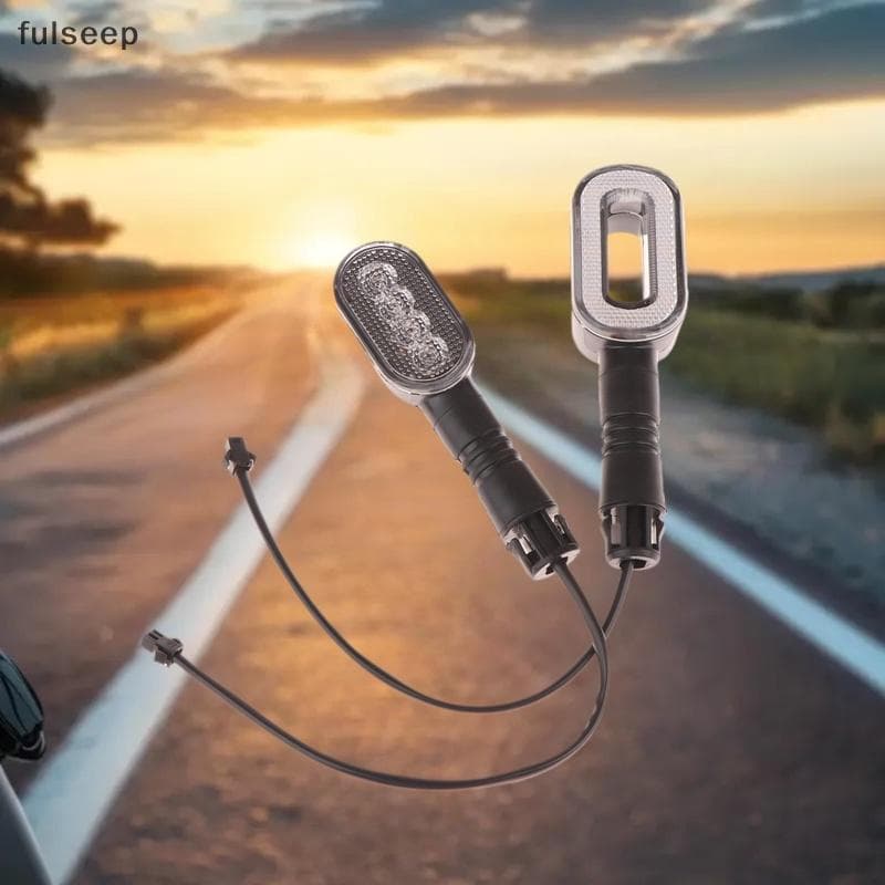 [fulseep] 2 Peças Luz Traseira De Buzina De Sinal De Mudança De Direção 36V/48V/60V/72V Lâmpada De Advertência De Bicicl