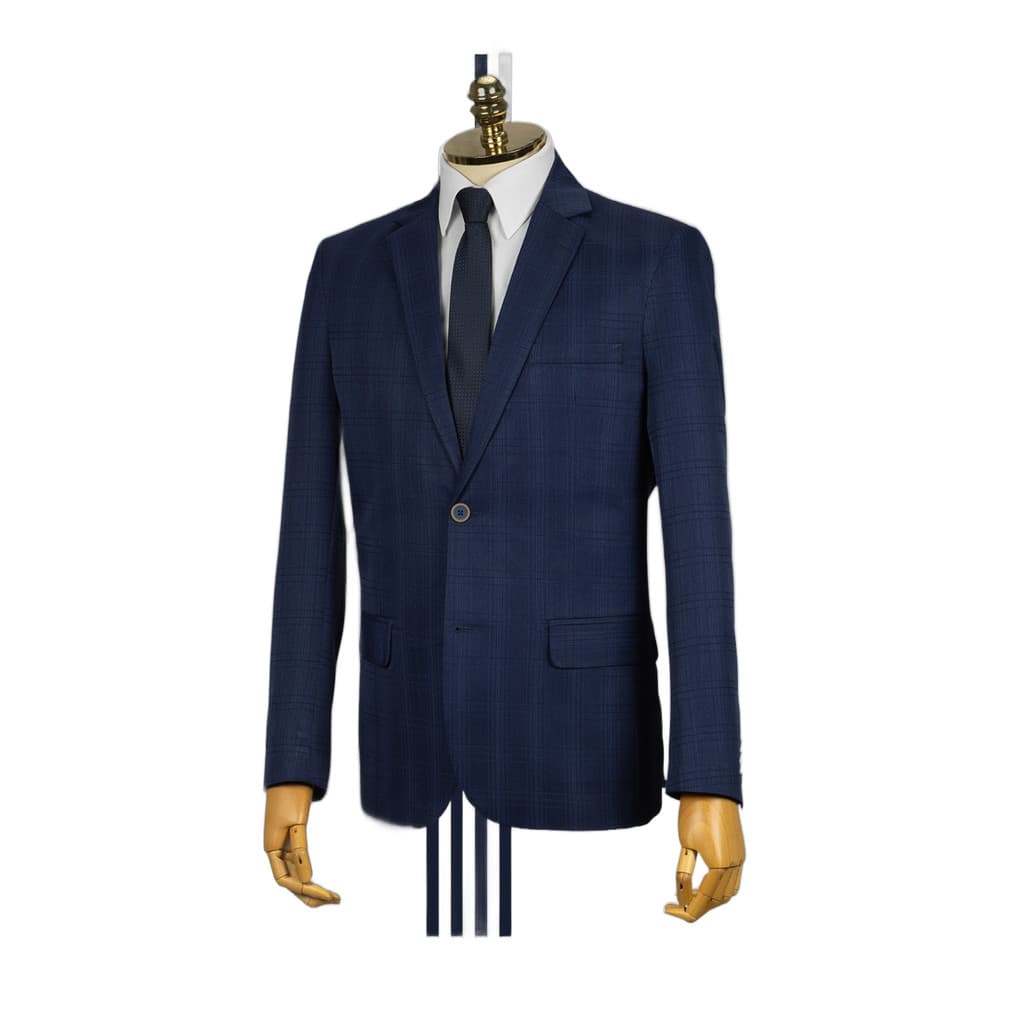 Terno MF Marinho Xadrez