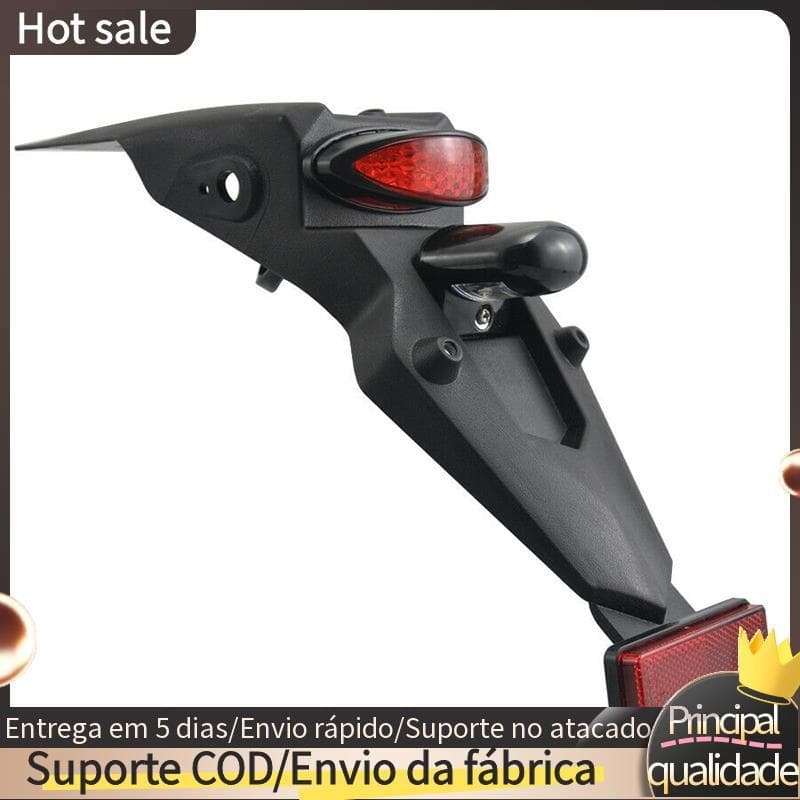 Paralama Traseiro Universal Para Motocicleta Com Luz Traseira LED Guarda-Lamas De Freio Lâmpada