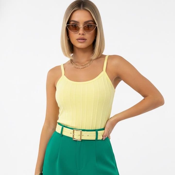 Kit 3 Regatinha Feminina Com Bojo Alcinha Canelada Lançamento 2026