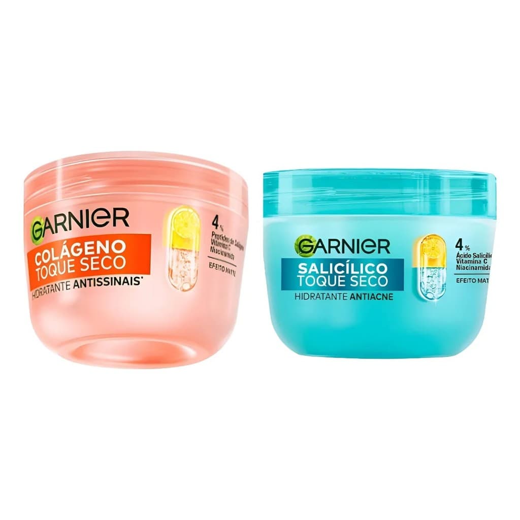 KIT C/ 2 HIDRATANTE GARNIER 85G  - 1 COLÁGENO + 1 SALICÍLICO