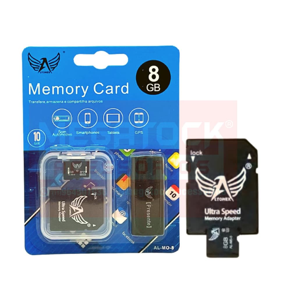 Cartão de Memória Micro SD 8GB – Altomex AL-MO-8