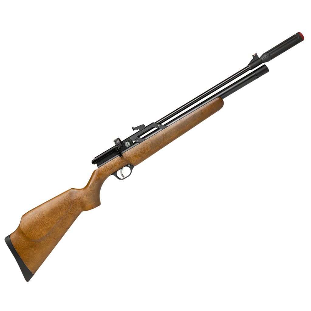 Carabina de Pressão Pcp Rossi Dione Madeira Válvula Reguladora Cal 5.5mm Espingarda Mag 8 Tiros