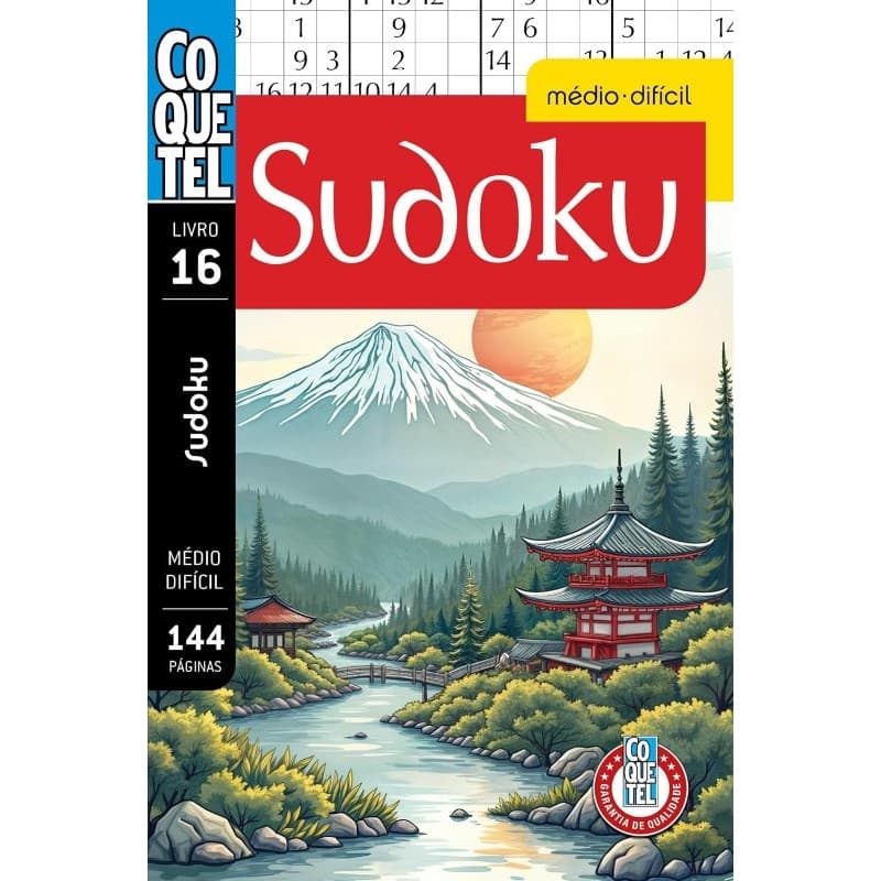 Livro Coquetel Sudoku Md Df 16
