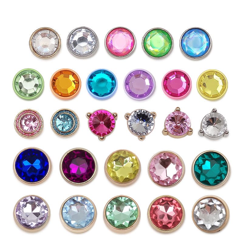 100 # Miss Zoe Jibtz Metal Pedra Preciosa Buraco Sacos Acessórios Bonito Diamante