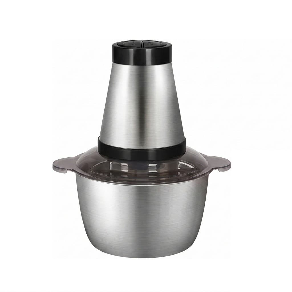 Kitchen Expert Processador de Alimentos Elétrico 2L Triturador Carne Legumes Aço Inox 250W 4 Lâminas 110V