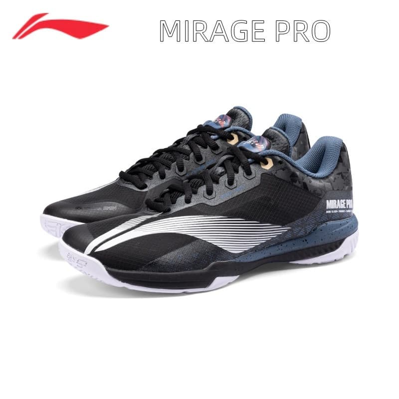 Li Ning MIRAGE PRO Tênis De Badminton Profissional Masculino E Feminino Com Absorção De Choque Rebote (Original) AYAT013