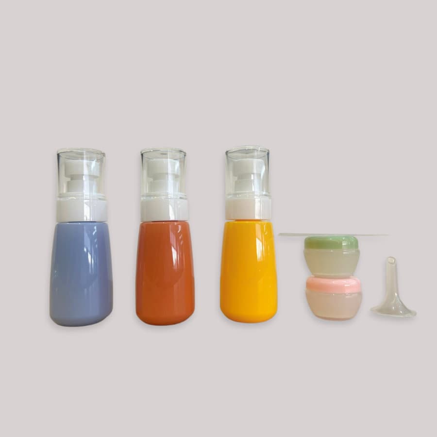 Kit Frascos Organizadores De Viagem Recipiente Para Shampoo, Cremes, Produtos de Beleza