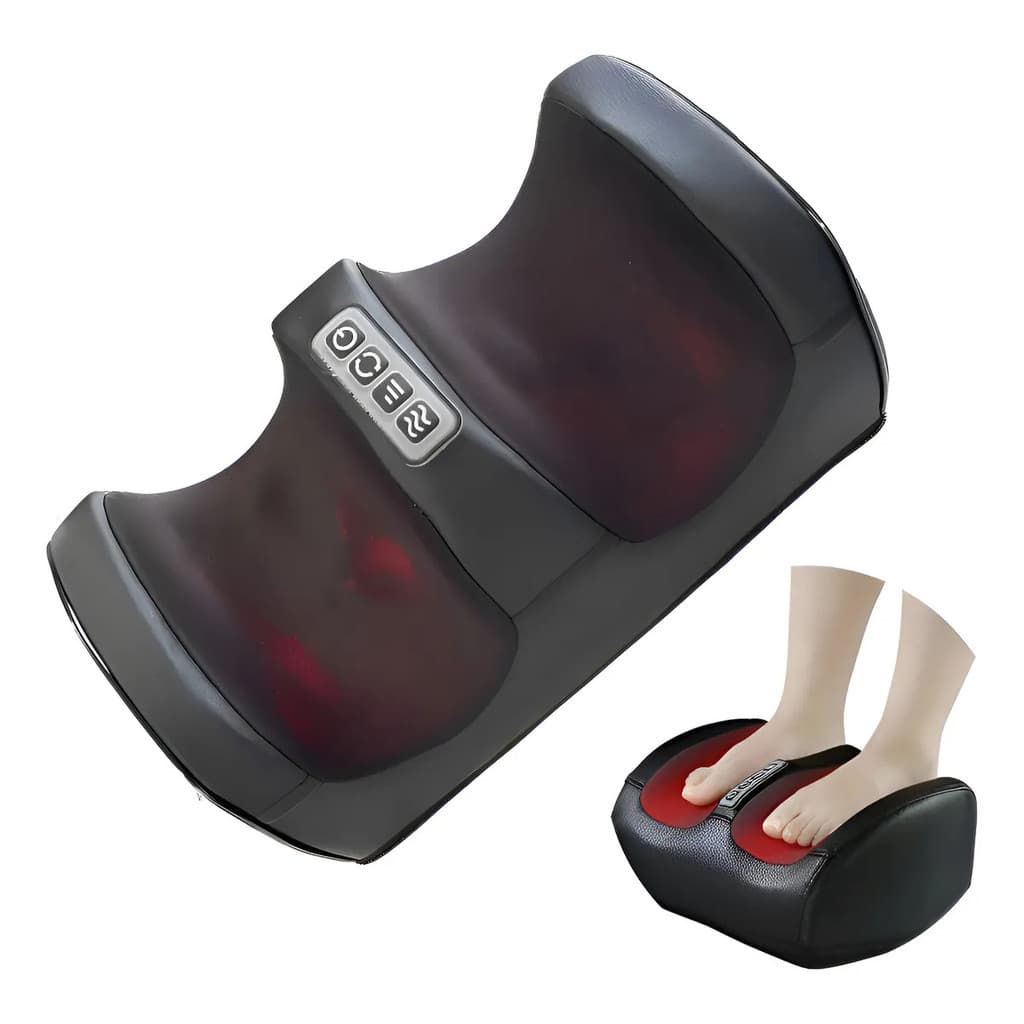 Massageador De Pes Elétrico Anti Stress Preto Relaxe Confort 220v