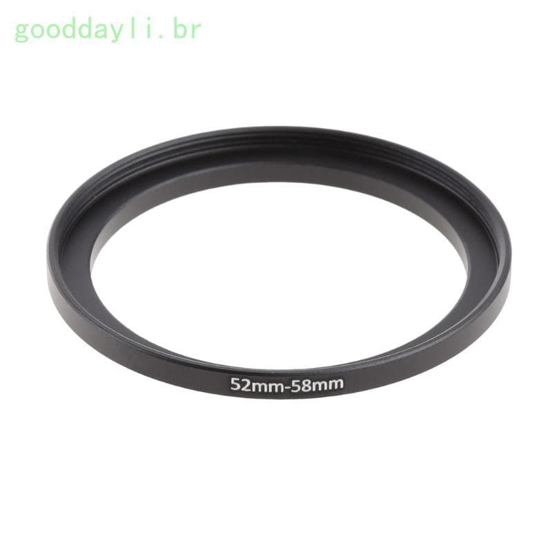 GOO Metal Step Up Anéis Adaptador Lente Alumínio Filtro 52mm-58mm Fotografia