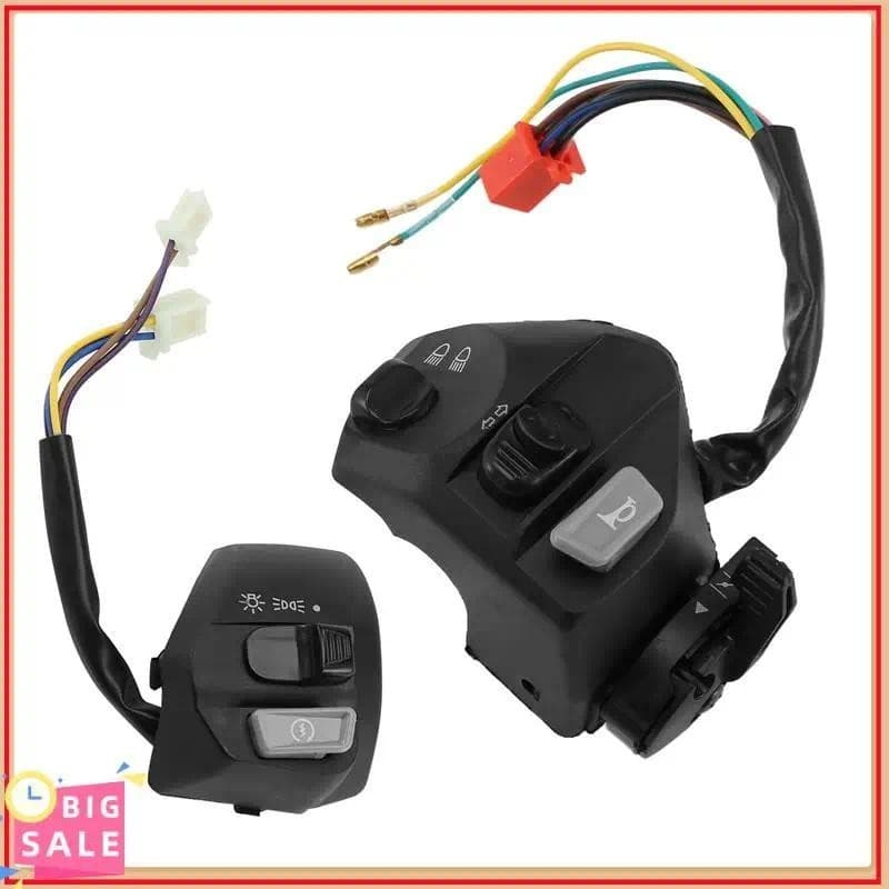 Exclusivo 22Mm Interruptores De Motocicleta Botão Liga/Desliga Guiador Ontrol Chifre Sinal Volta Interruptor Partida Par