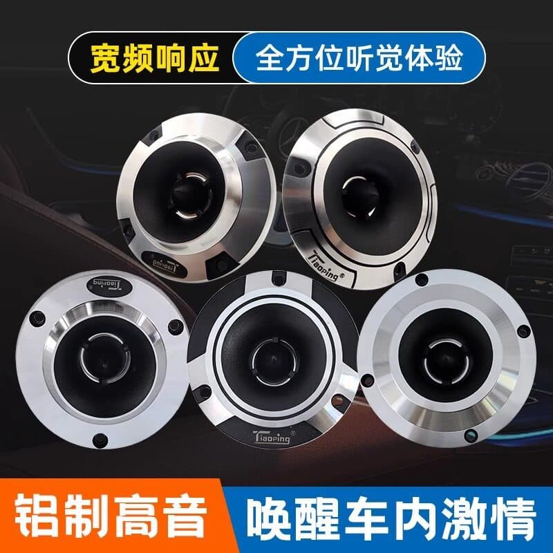 [Estoque pronto] Tweeter de alumínio para carro Áudio Aproveite Tweeter Alto-falante ambiente Febre de alumínio Alto-fal