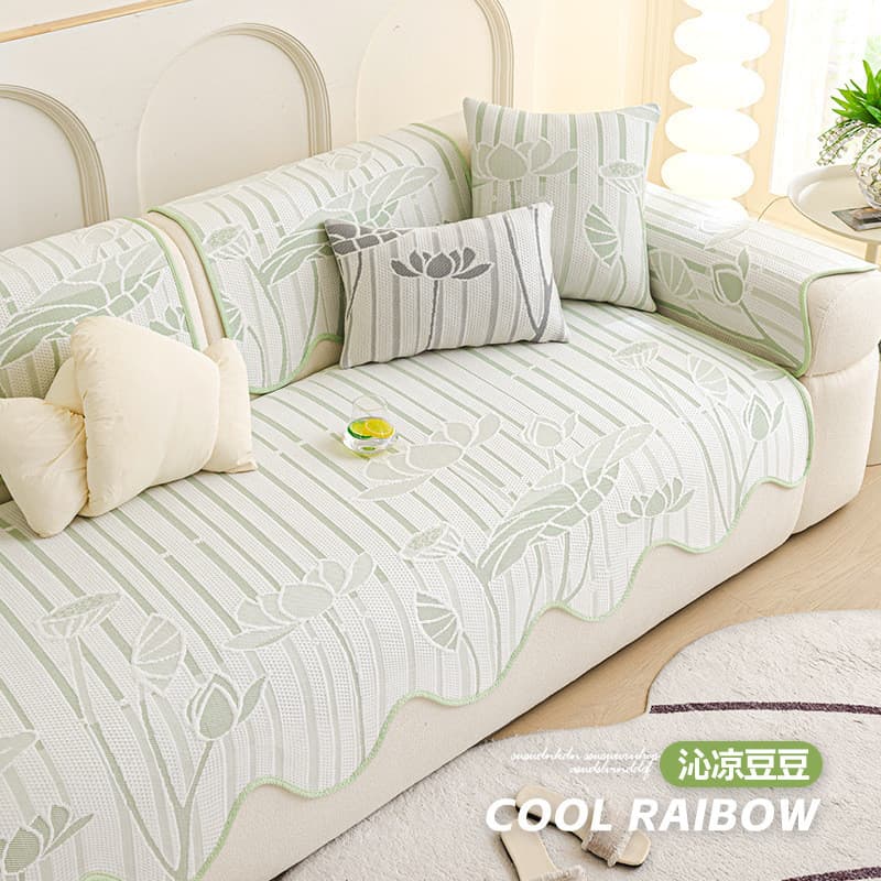 2026 Novo estilo de sofá de seda gelada em formato especial almofada de tapete legal verão legal Doudou almofada de sofá
