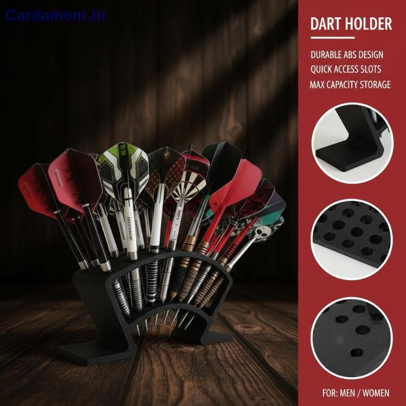 { CARDA } 1 Unidade De Armário De Dardo Grande Com 27 Slots Para Dardos , Acessório De Jogadores E Colecionadores , Supo