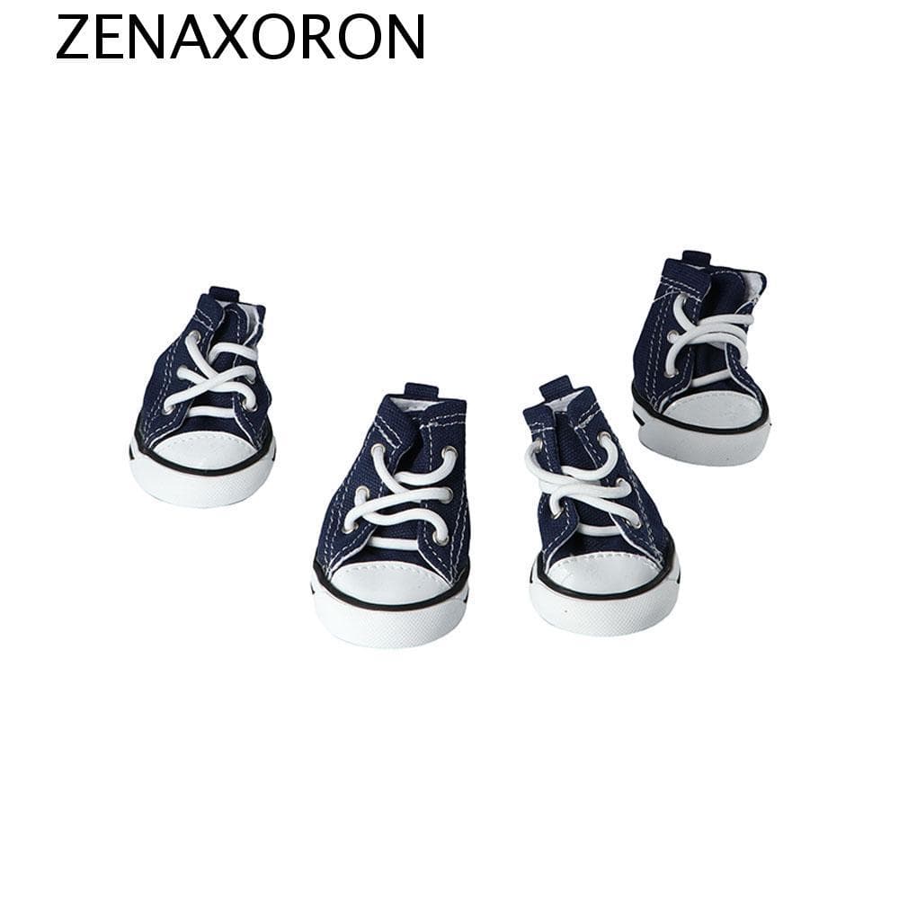 ZENAXORON Sapatos Para Cães Respiráveis Ao Ar Livre Resistentes Desgaste Pequenos E Gatos À Prova D'água 4 Unidades/Conj