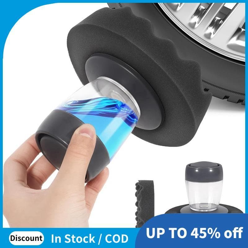 Aplicador De Brilho De Pneu Reutilizável Para Curativo De Carro E Caminhão , Almofada Aplicadora Sem Gotejamento