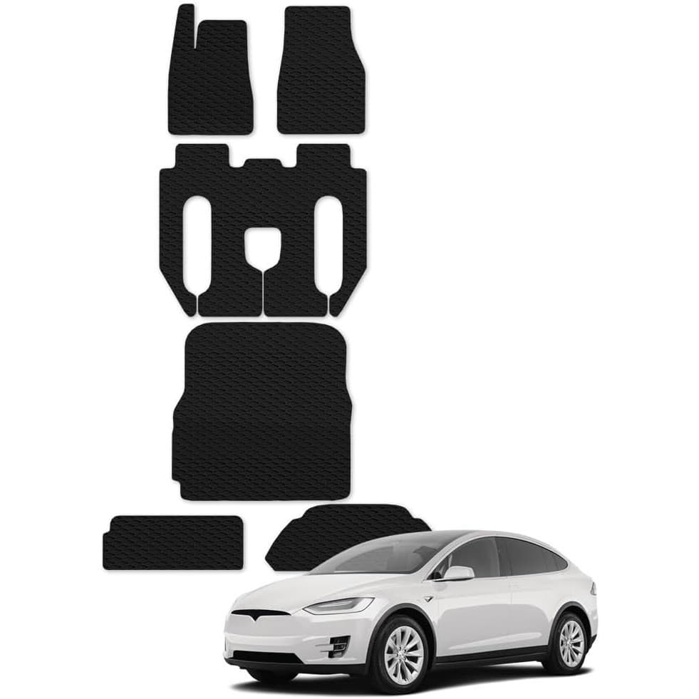 7422448232233 Compatível Com 2017-2020 Tesla Model X 6 Assentos Console Central De Borracha Para Todos Os Climas Honeyco