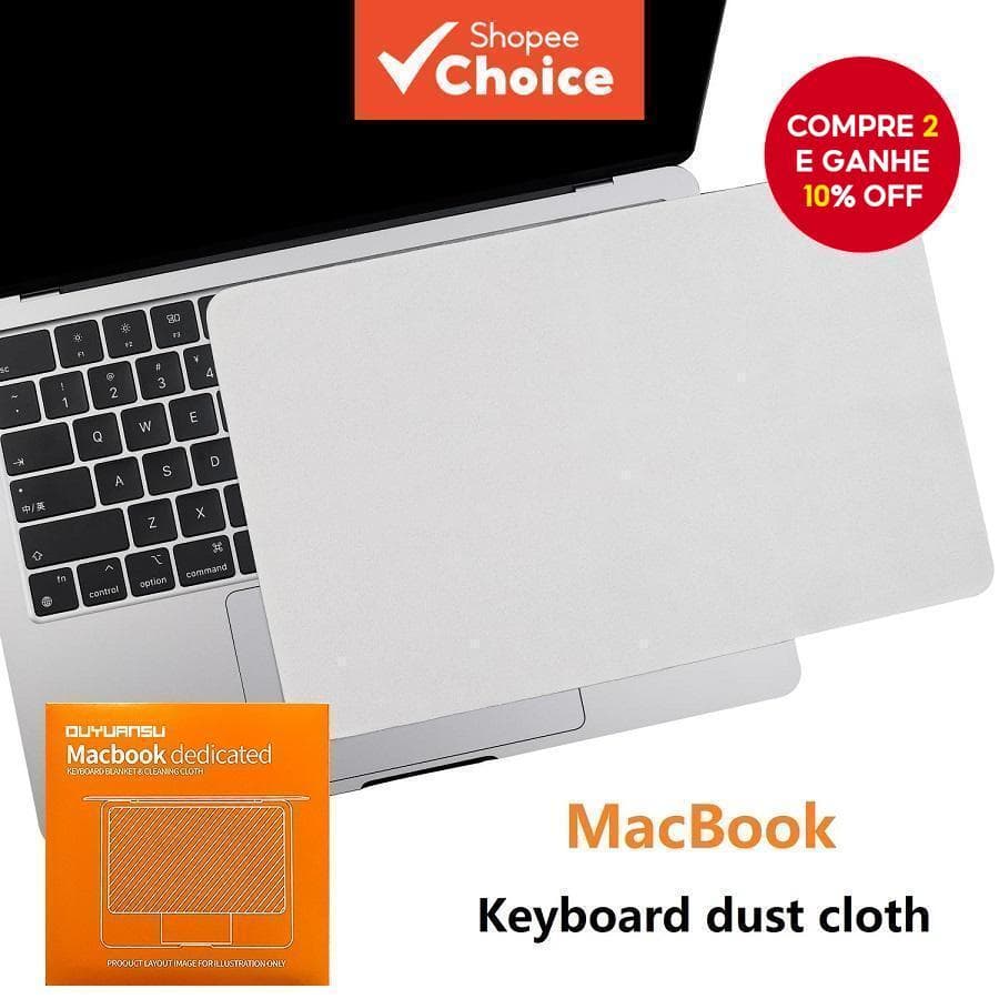 Capa De Pano De Microfibra Para Teclado , Protetora Contra Poeira Laptop De 13 Polegadas MacBook Pro Notebook 14 16