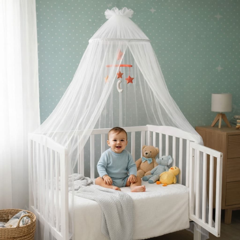 mosquiteiro para berço bebê mosquiteiro de teto ante mosquito 100% Poliéster