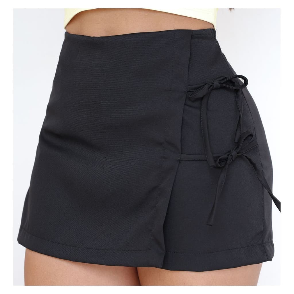 SHORT SAIA Alfaiataria Feminino Social Balada Festa Cintura Alta Casual Levinho Azul Preto P M G GG