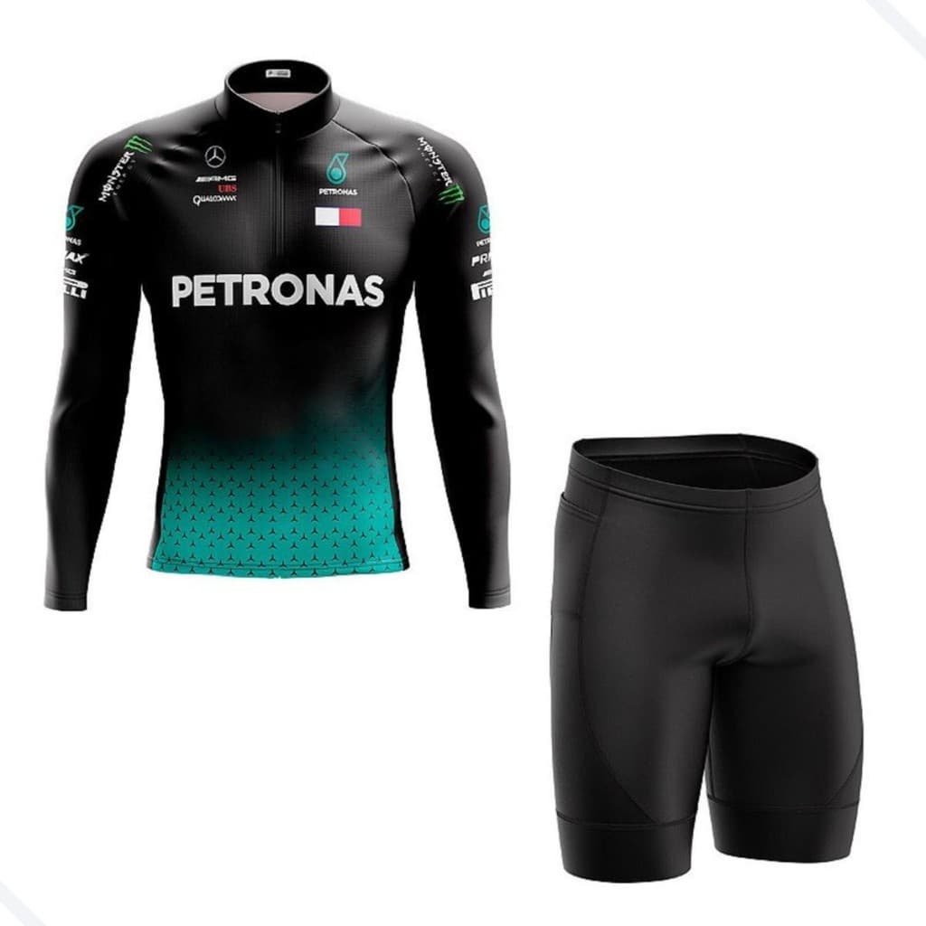 Conjunto Ciclismo Masculino MTB & Road Camisa + Bermuda com Forro Gel UV Secagem Rápida Performance Pro Bike