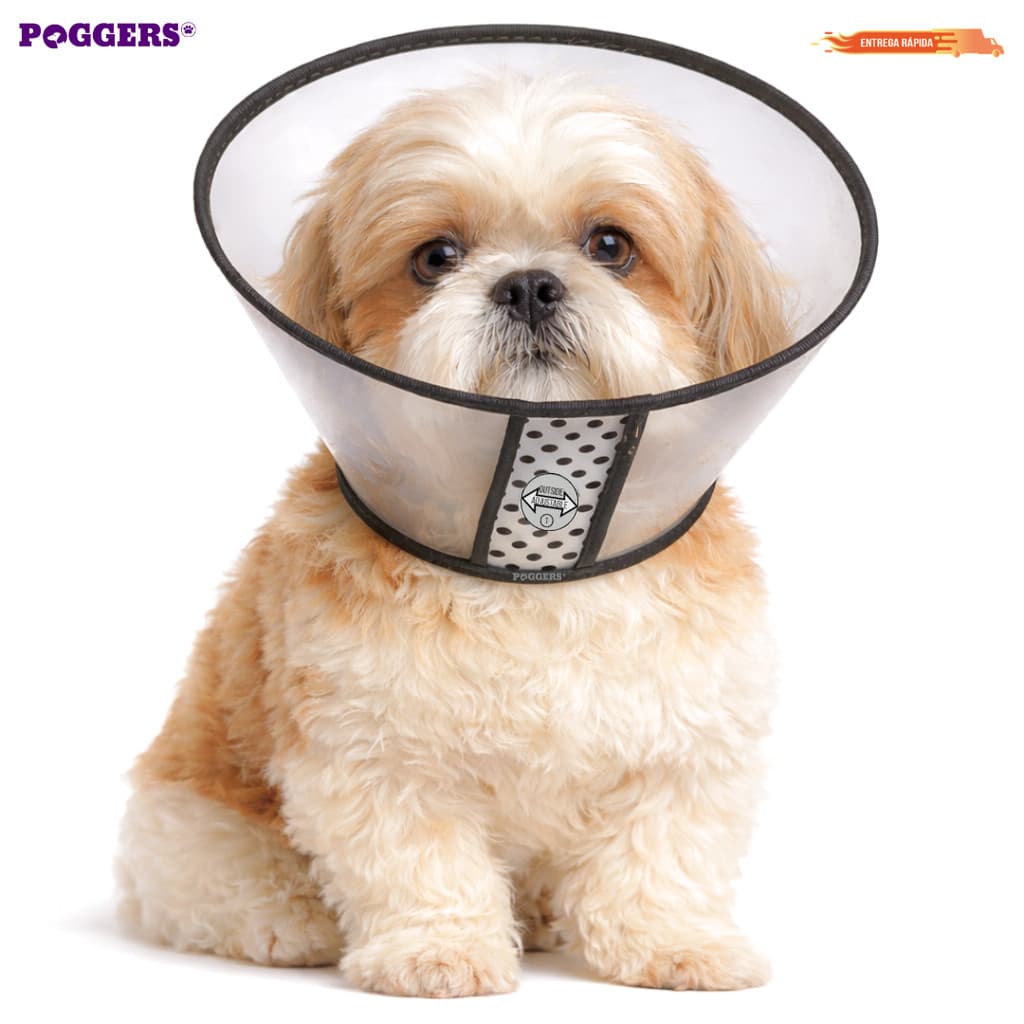 Cone Colar Elizabetano Pós Cirúrgico Cachorro e Gato Confortável Proteção Diversos Tamanhos