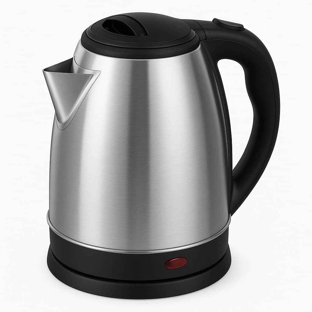 Chaleira Jarra Elétrica Térmica Bule Com Tampa Inox Prateada 2 litros