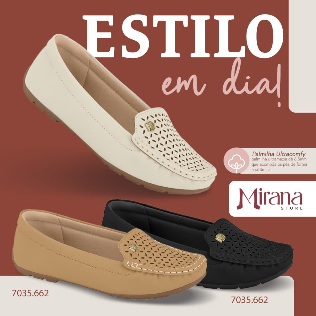 Mocassim Modare Ultraconforto Perfurado Leve Original