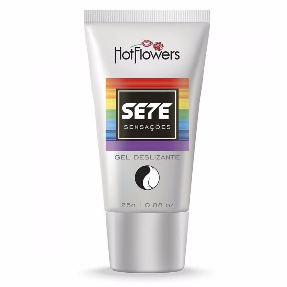 Gel Sete Sensações Lubrificante Anal Deslizante  Extra Forte 7x1 SEX SHOP Produtos Eróticos