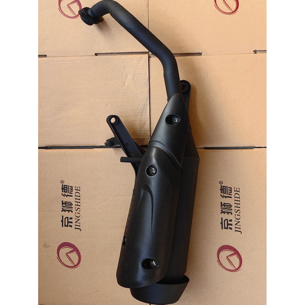 Scooter motocicleta Qiaoge Fuxi ZY Kuqilin mar fantasma fogo 100 tubo de escape silenciador tubo chaminé longjiezai20260