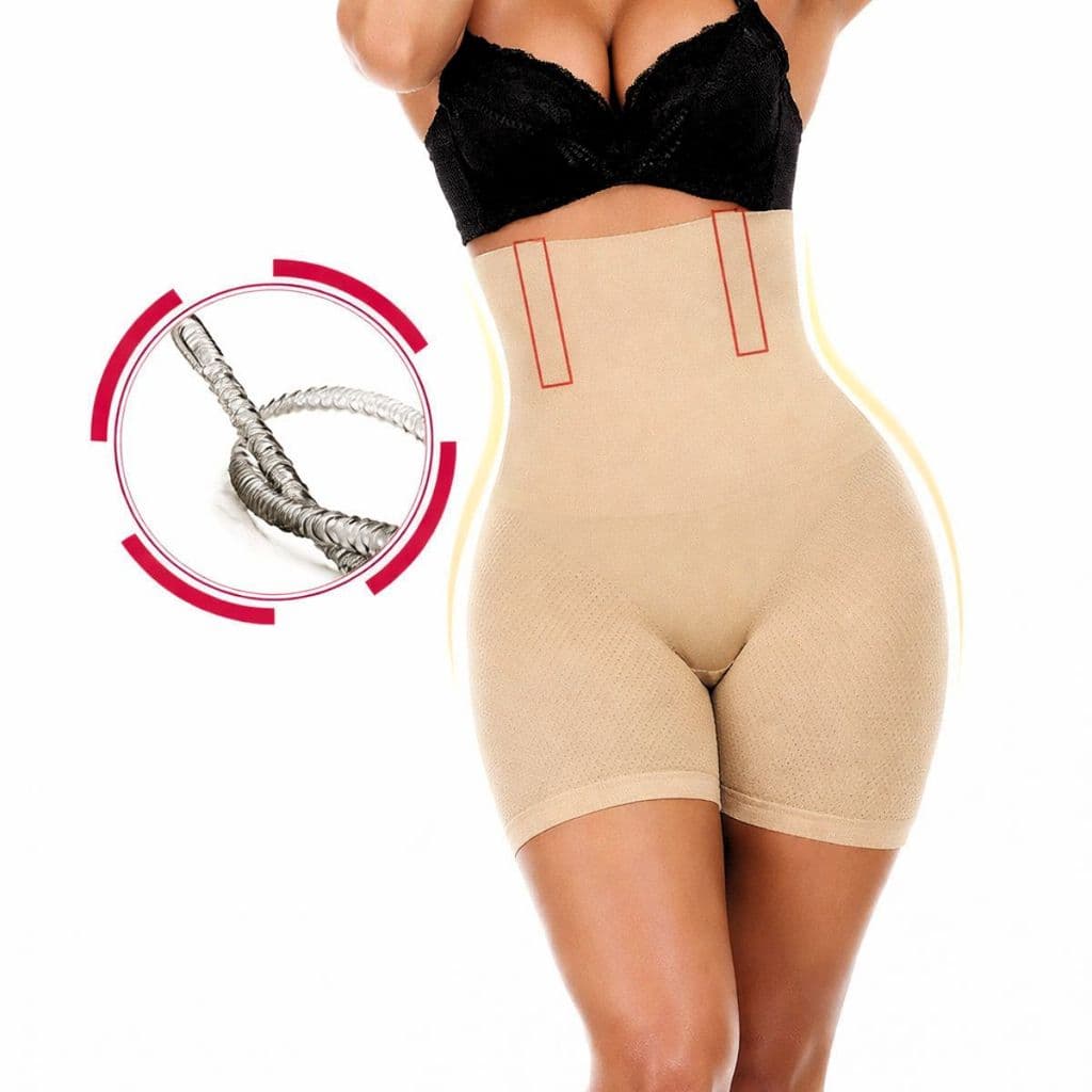 SHORT CINTA MODELADOR ORIGINAL 4 Barbatanas -Alta Compressão -Não Enrola - Zero Transparência  - Empina Bumbum