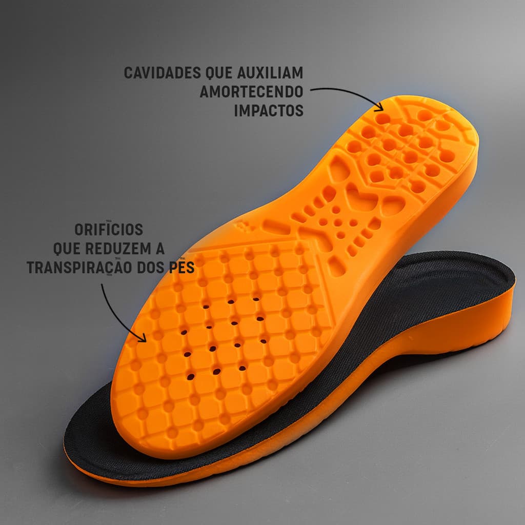 Par De Palmilha Calcanheira P.U Original Ortopédica Confortável Envio Imediato 👣