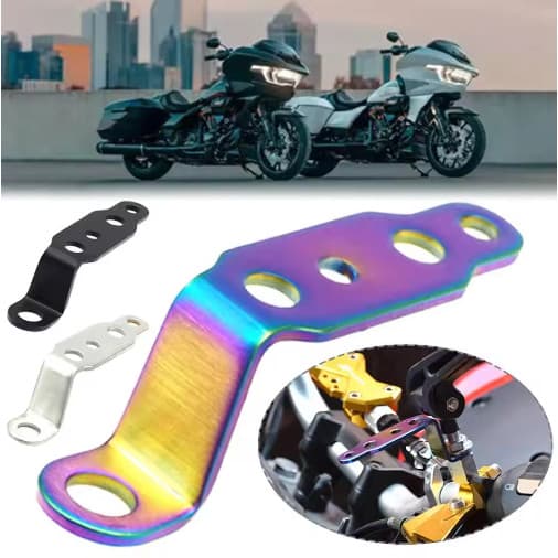 Fender Suporte Universal Para Guidão De Motocicleta-Barra De Reforço Curta Montagem Em Pára-Choque De Espelhos De Luzes