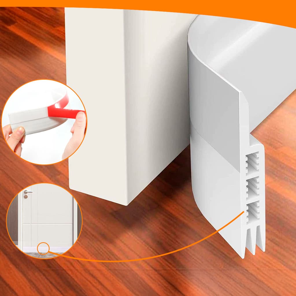 Fita de Vedação para Porta Anti Insetos Poeira Barulho Vento Adesivo Isolante Térmico Acustico 92CM