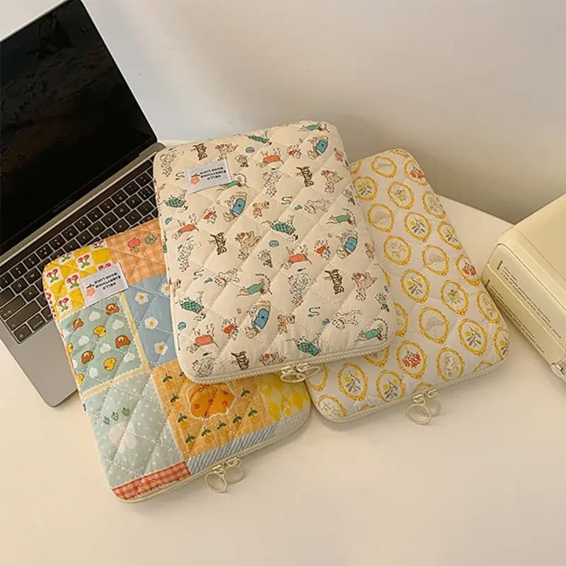 Alta Qualidade 11-15 Polegada Capa Para Portátil Resistente À Água Padrão Flor De Computador Dos Desenhos Animados Bolsa