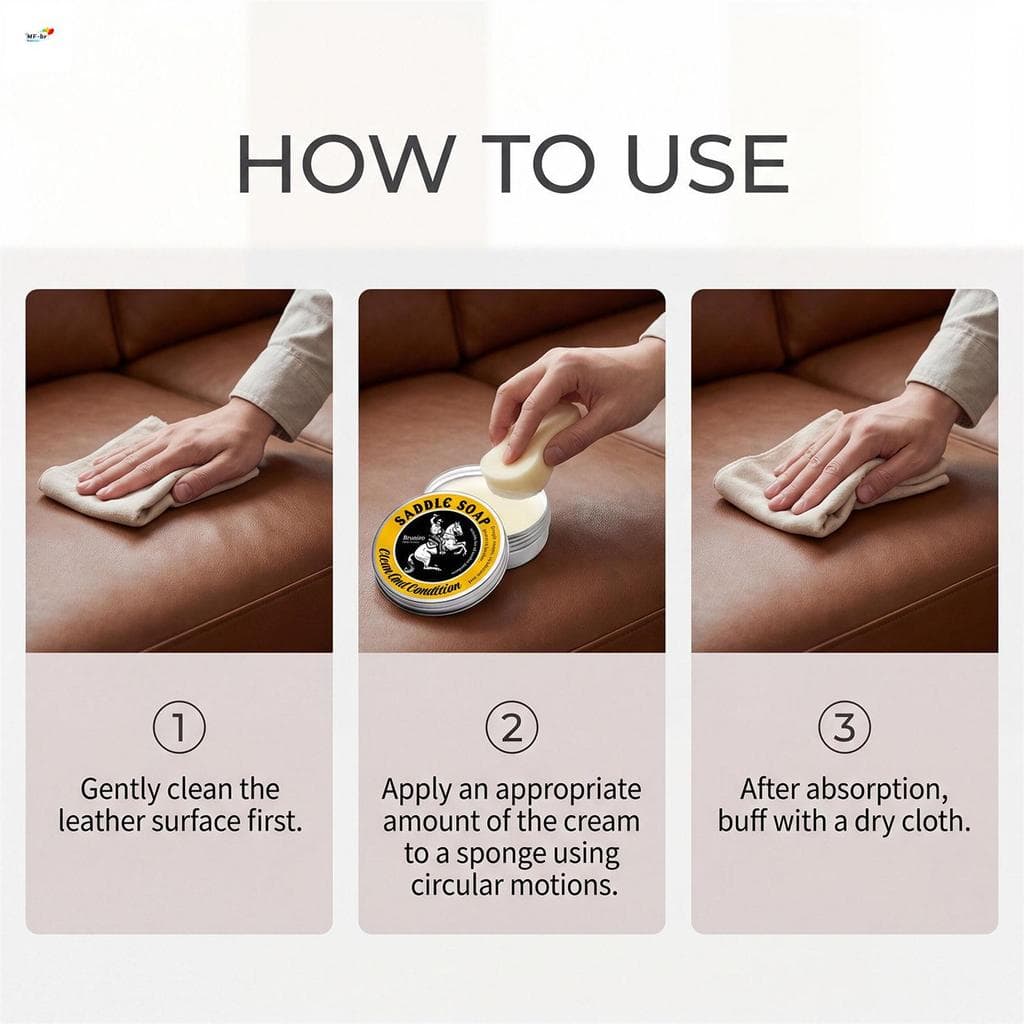 Limpador E Condicionador De Couro Para Carteiras De Sapatos De Sofá Com Ingredientes Naturais