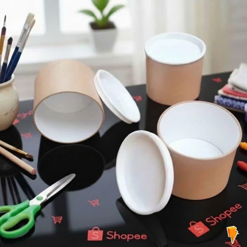 10 ​Mini Tubo Lata 5x6 Tampa Branca Para Personalizar Lembrancinhas  -   Envio Imediato,  OFERTA