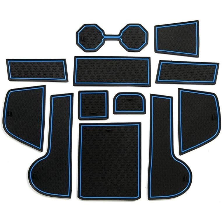 Almofadas Do Slot Da Porta Carro Para VW Polo 2018 , Esteiras Console Central Sulco Almofada Suporte De Copo Inserções F